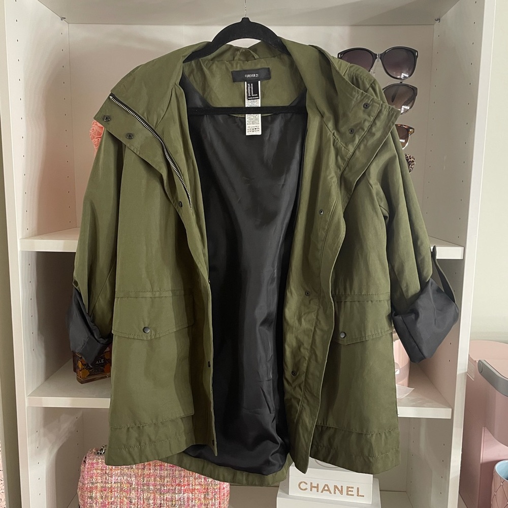 Women’s Army Green Jacket Forever 21